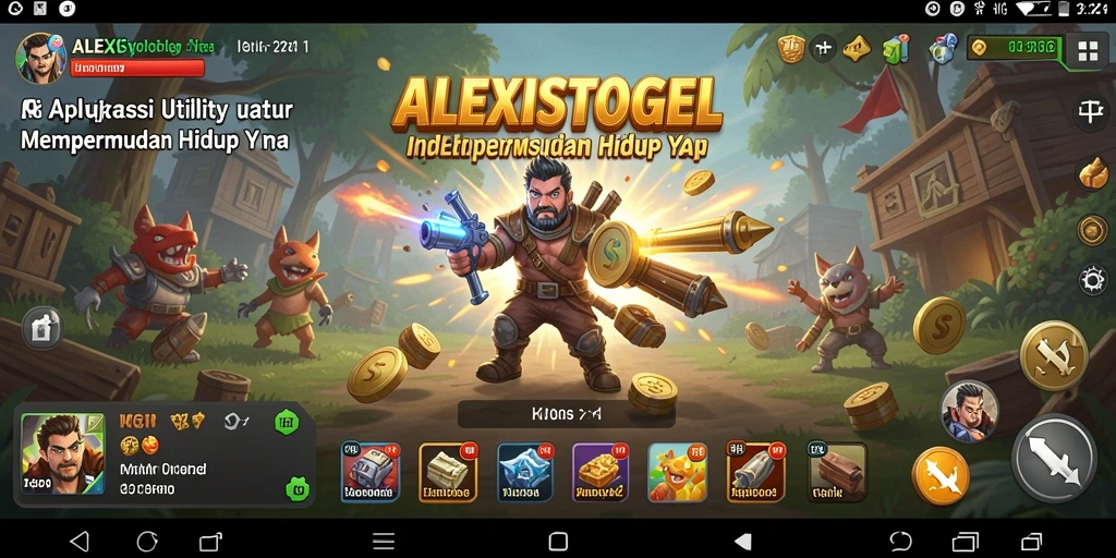 Screenshot utama ALEXISTOGEL menampilkan antarmuka aplikasi yang menarik dan fungsional.