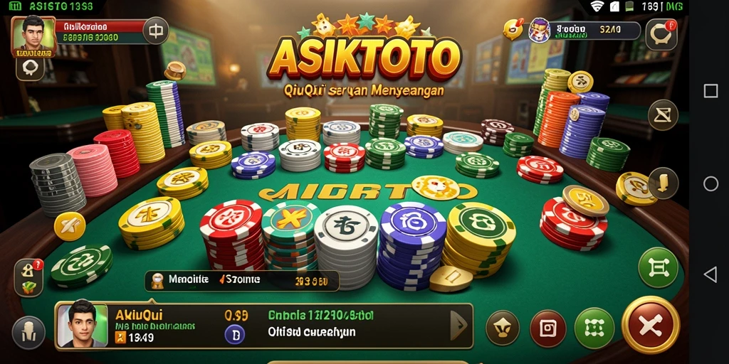 Tampilan seru gameplay QiuQiu di ASIKTOTO.