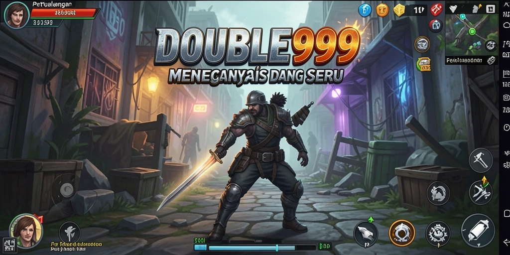 Tampilan gameplay <strong>DOUBLE999</strong> dengan aksi petualangan yang seru.