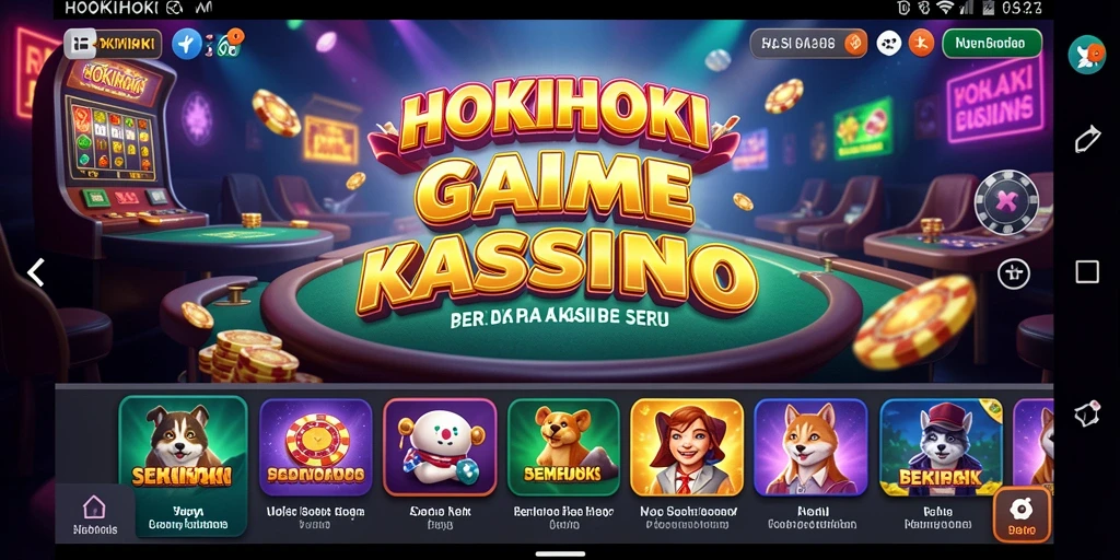 Tampilan menarik dari permainan Kasino di HOKIHOKI.