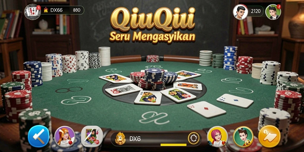 Screenshot gameplay QiuQiu di IDX66 yang mendebarkan.