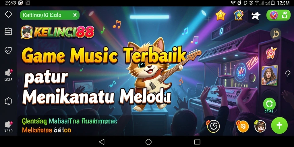 Screenshot KELINCI88 menampilkan momen menyenangkan saat bernyanyi.