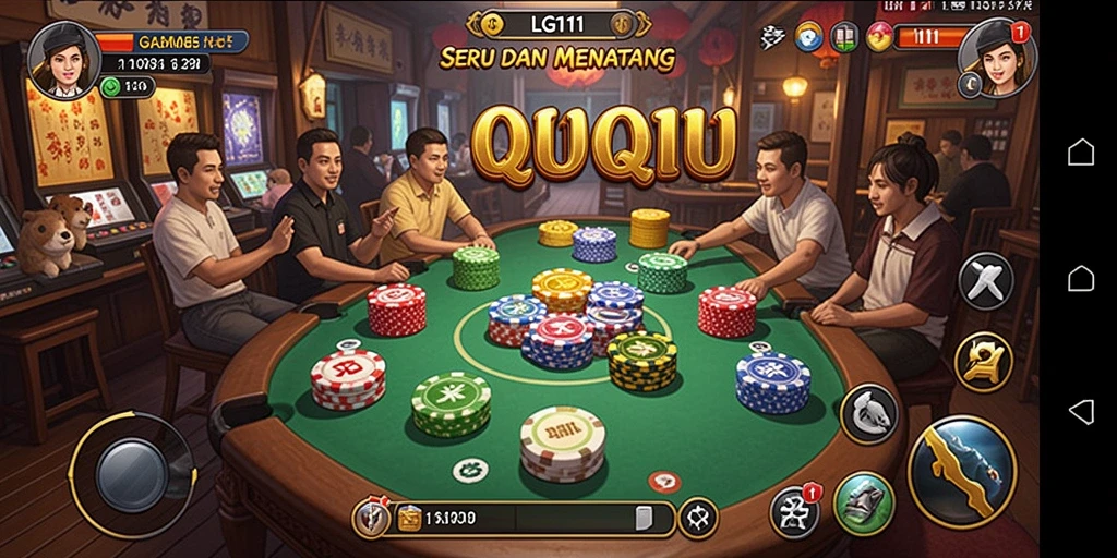 Tampilan seru gameplay QiuQiu di LG111 yang mengasyikkan.