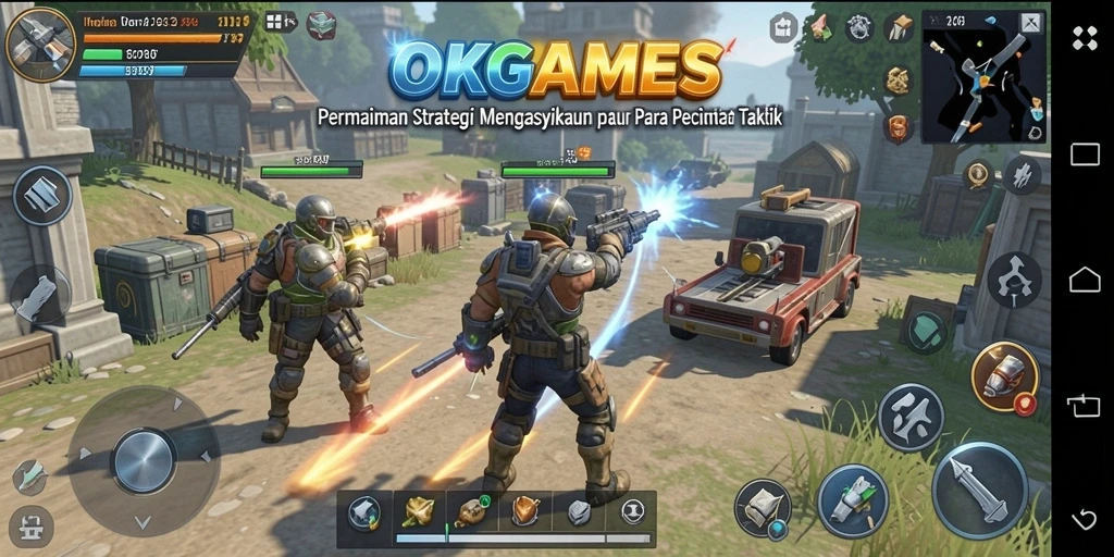 Tampilan gameplay OKGAMES yang menawan dengan berbagai strategi.