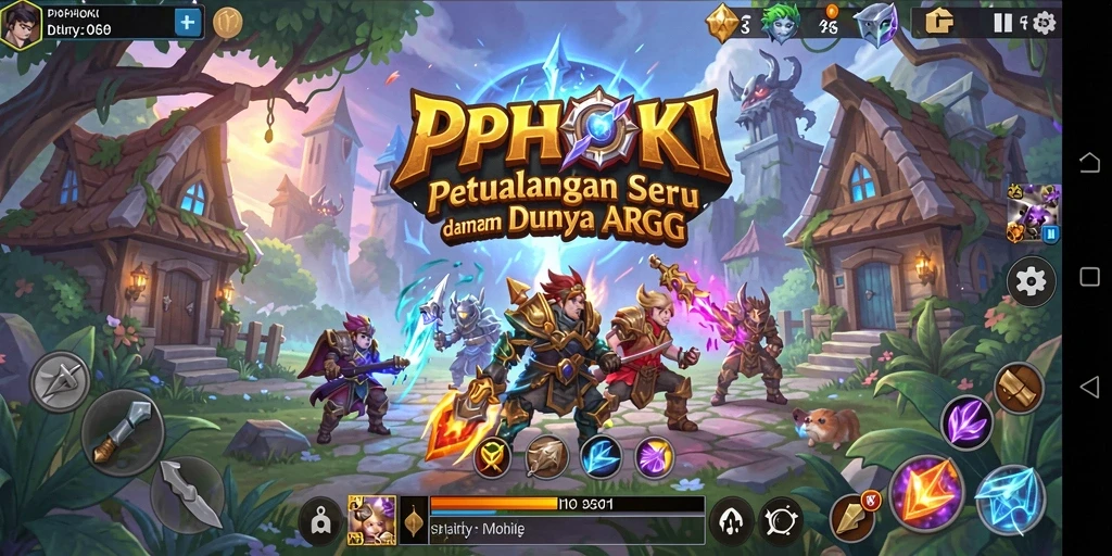 Tangkapan layar gameplay PPHOKI menampilkan aksi pertarungan yang menarik.