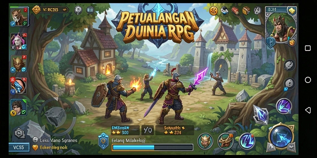 Tampilan gameplay RPG yang seru dan menantang.