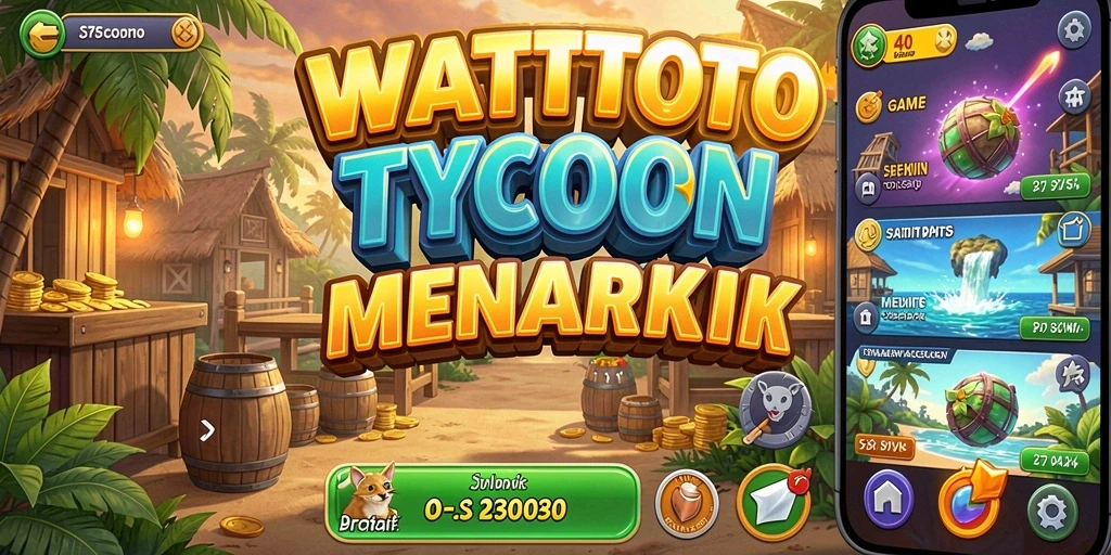 Tangkapan layar gameplay <strong>WATITOTO</strong> yang menunjukkan dunia Tycoon yang dinamis.